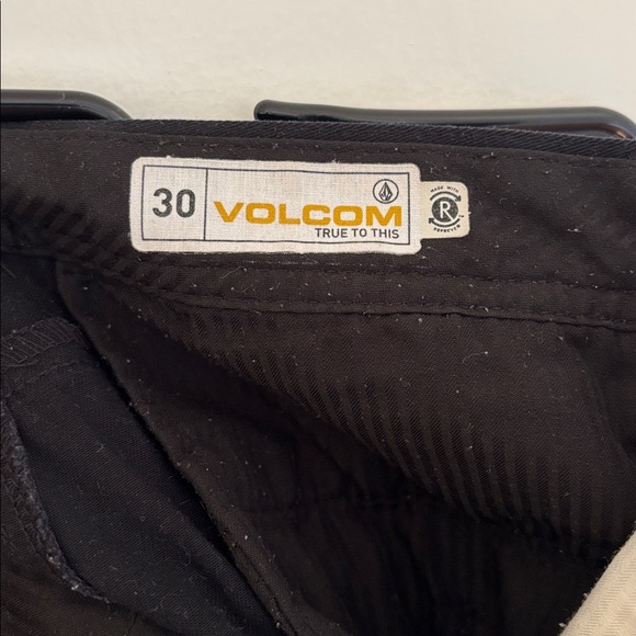 Black Volcom Chino Pants Size 30 - Picture 2 of 2